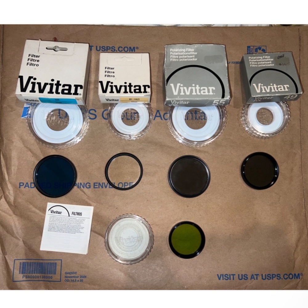 Vivitar Filters Camera Lenses Lot of 5